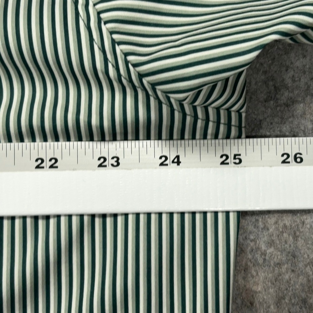 Dixxon The Benny Party Shirt Mens XL Green White Triple Stripe Short Sleeve - Picture 7 of 10